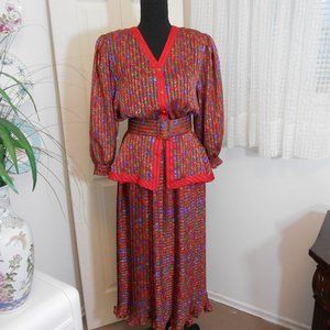 Diane Fres  Original Three Piece Georgette Dress